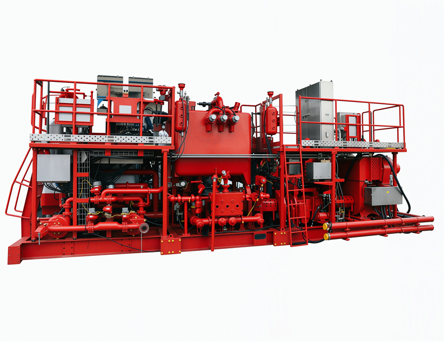 Deep-sea electric-driven cementing skid