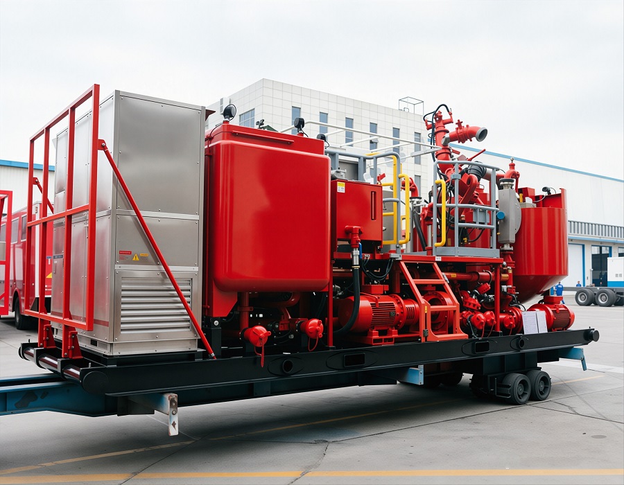 ACS-IV-300 Electric Drive Automatic Mixing Skid field application image