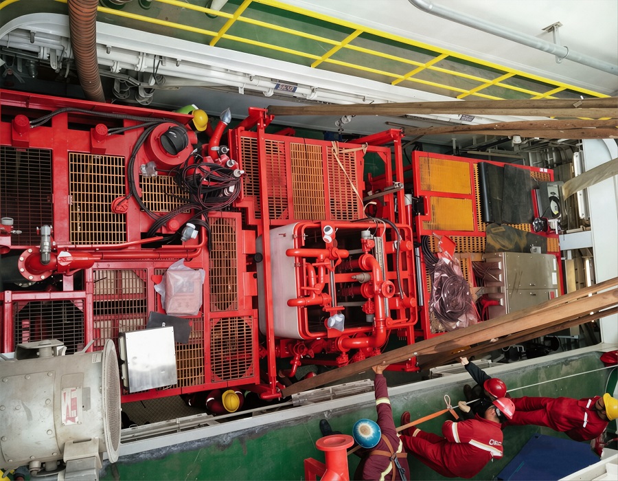 Deep-Sea Electric-Driven Explosion-Proof Dual-Pump Cementing Skid field application image