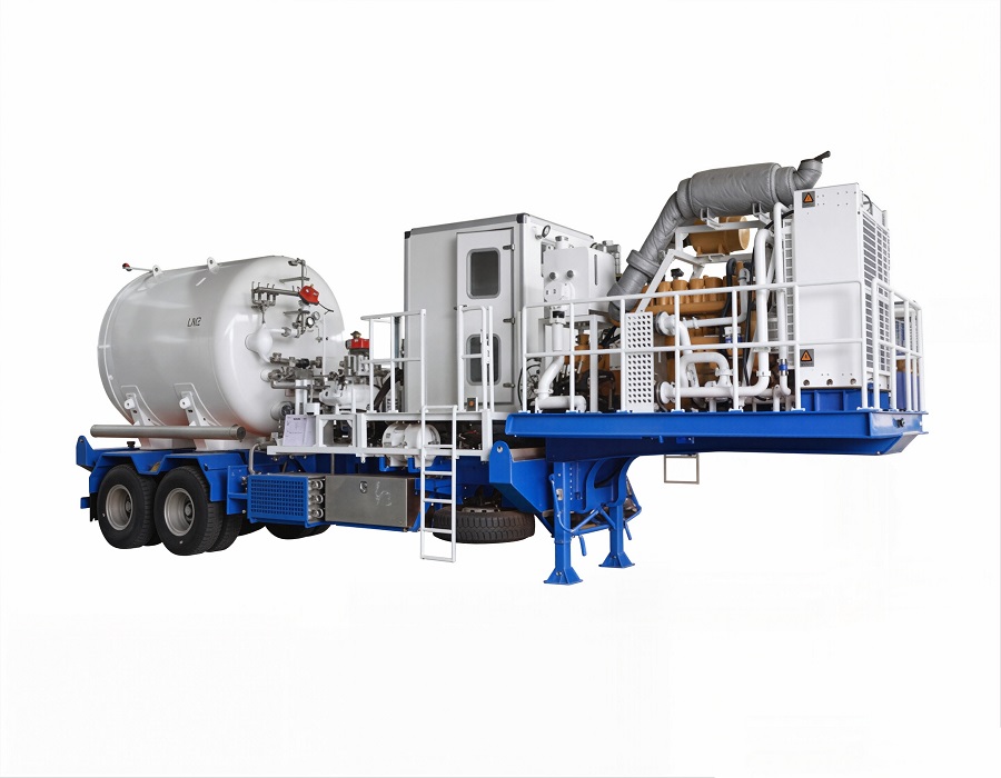 Liquid Nitrogen Pumper Trailer field application image