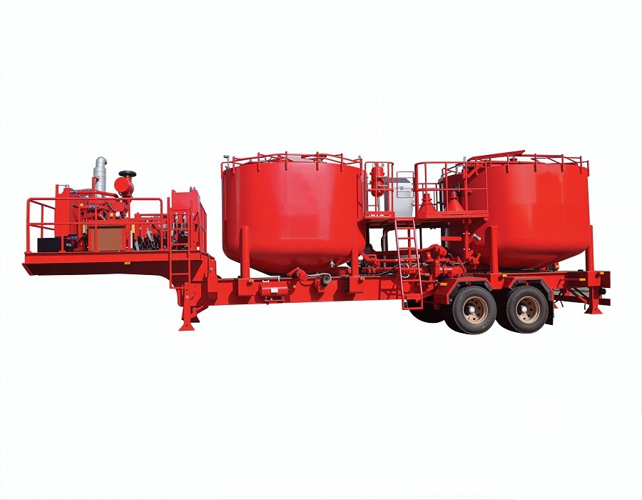 Mobile Cementing Spread Batch Mixing